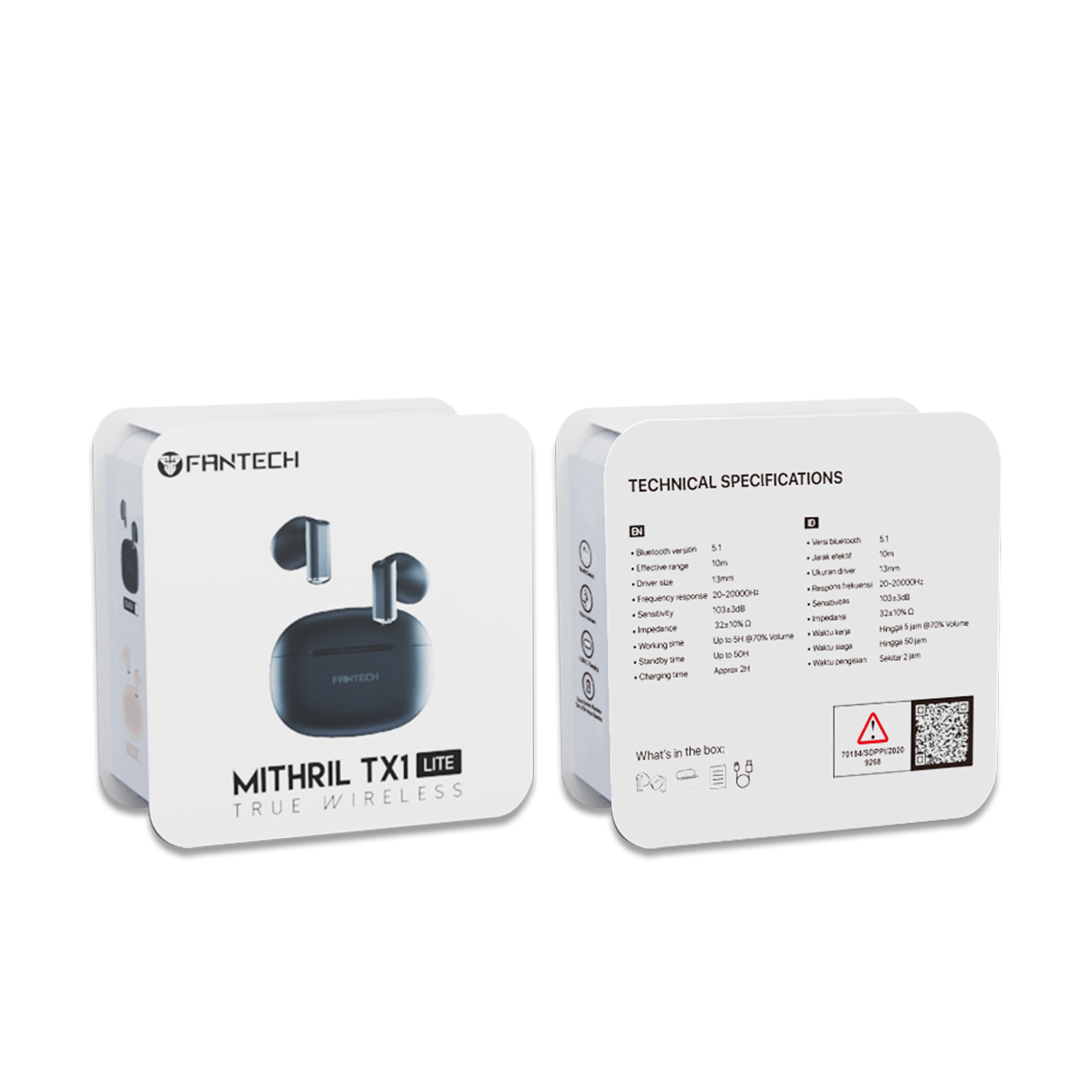 Fantech TWS Bluetooth Wireless MITHRIL TX1 LITE Built-in Microphone - Fantech Indonesia