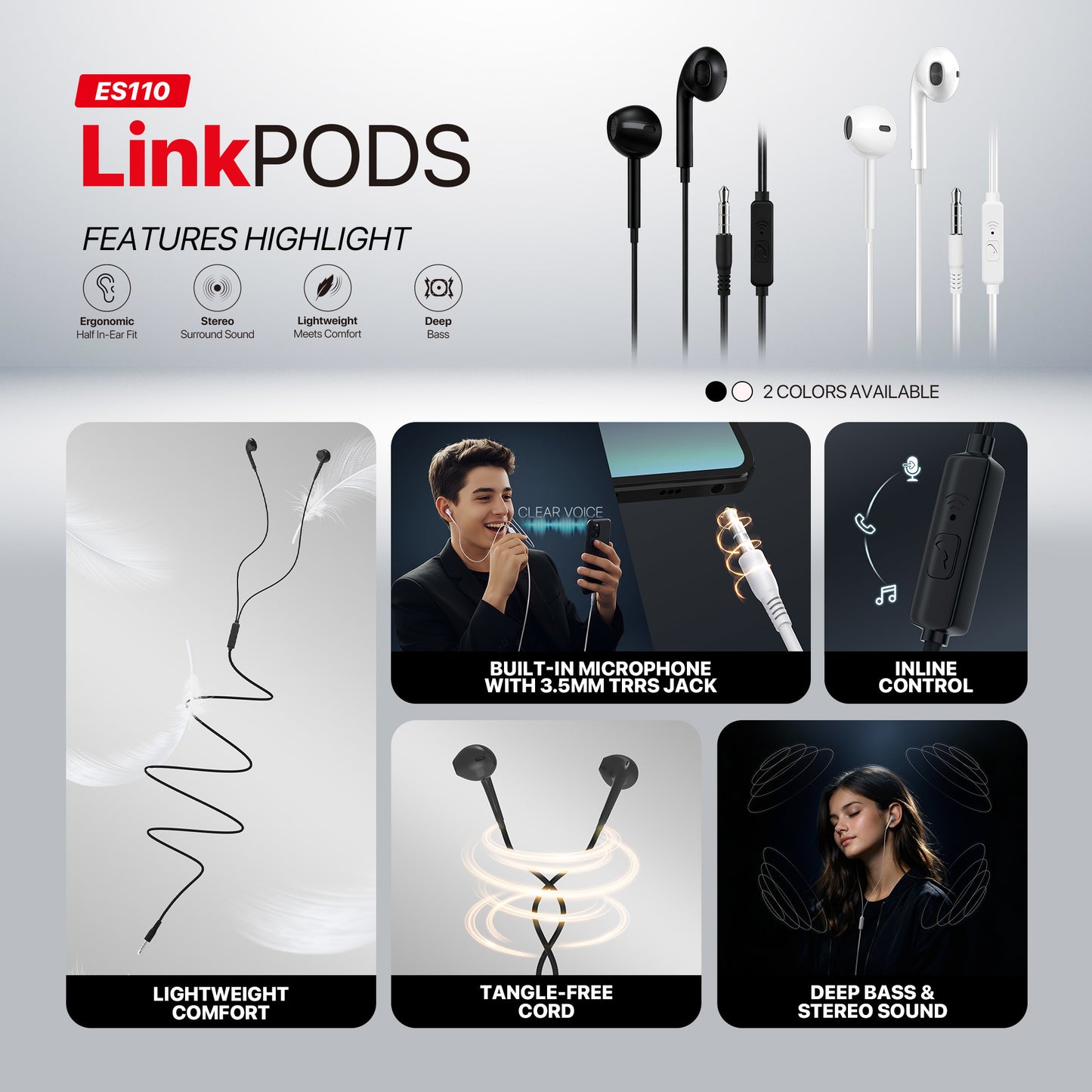 FANTECH LINK PODS ES110 EARBUDS