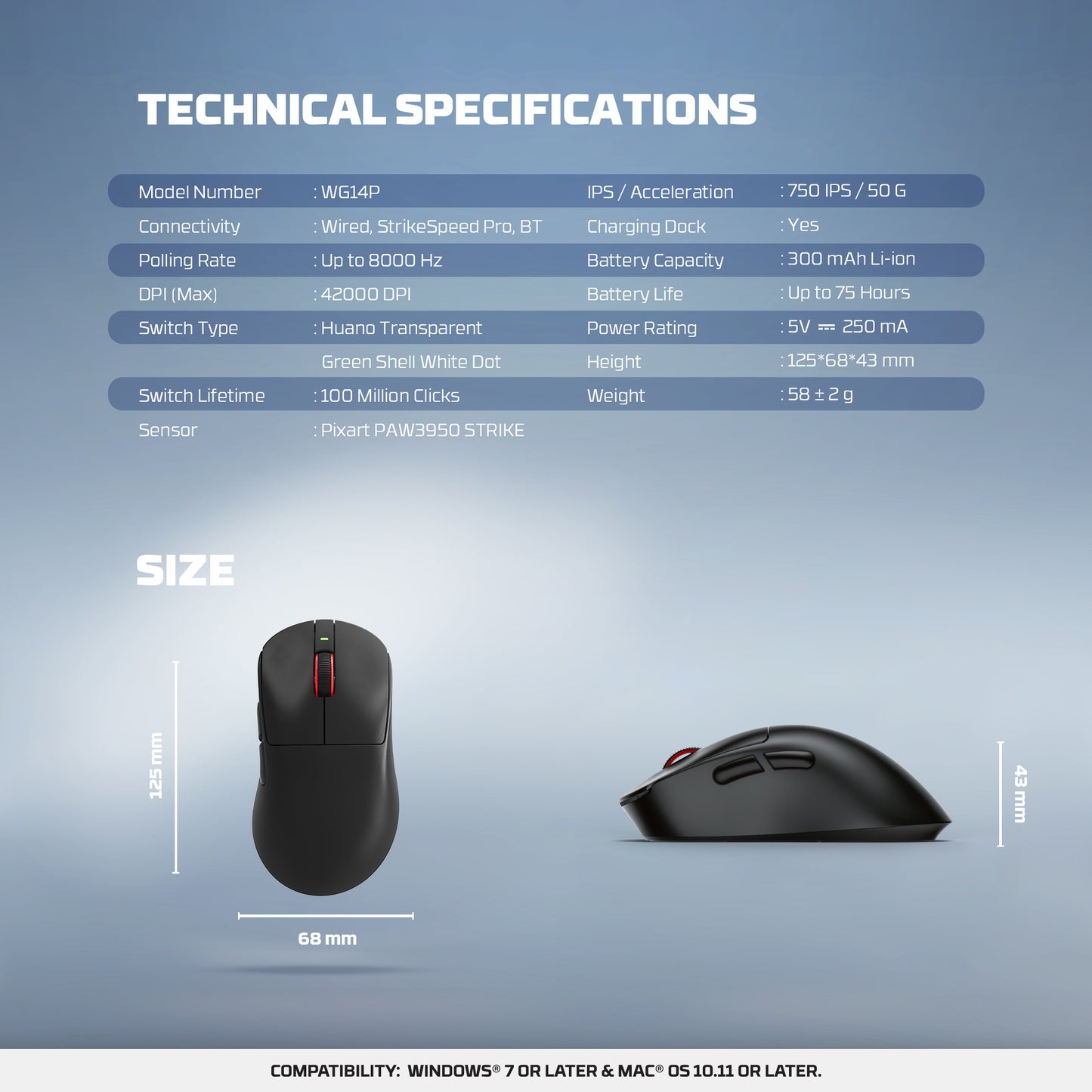 Fantech YARI PRO WG14P Mouse Gaming Fantech