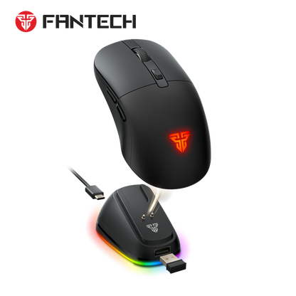 Fantech KANATA Wireless WG9RD Mouse Gaming Macro Huano Switch 12000 DPI