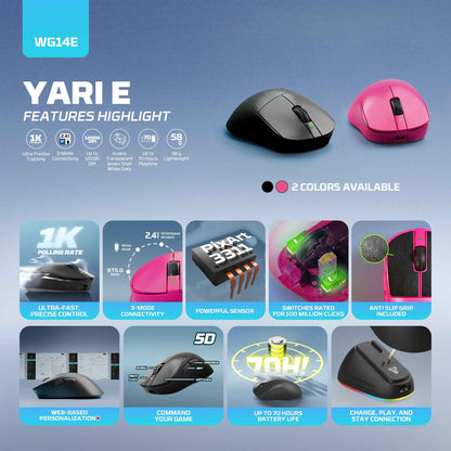 Fantech YARI E WG14E Mouse Gaming Wireless