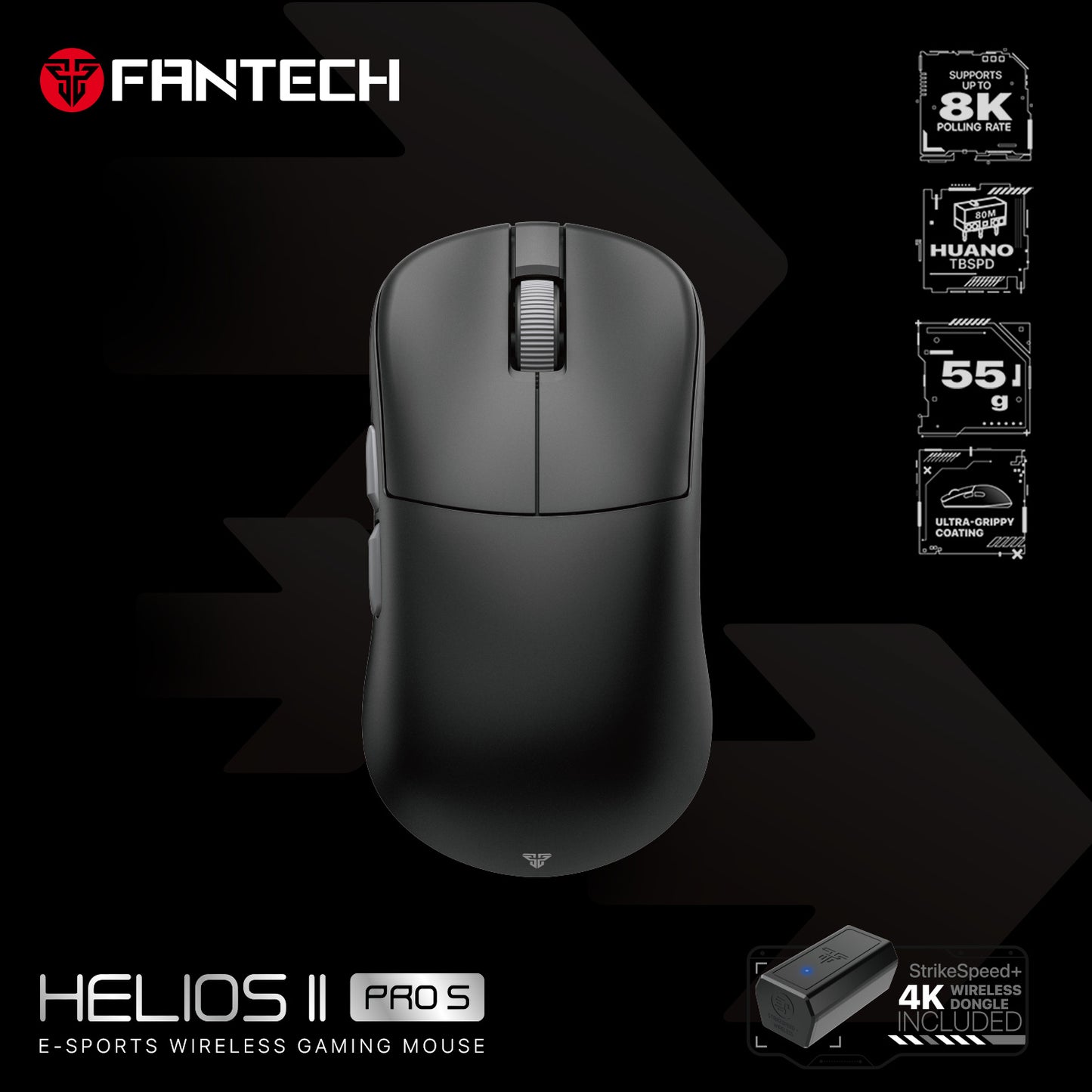 Mouse Gaming HELIOS II PRO S 8K 8K