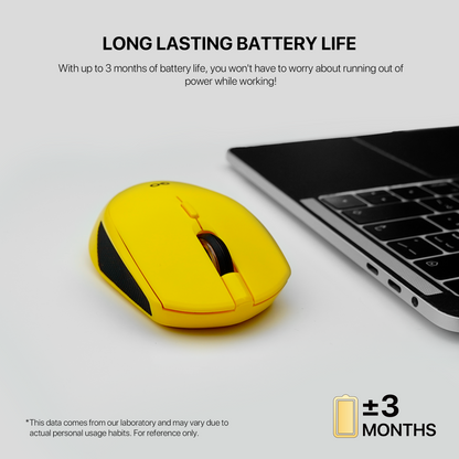 Fantech Wireless 2.4ghz + Bluetooth 5 Mouse Office Silent Click Kantor W190D Dual Mode free baterai