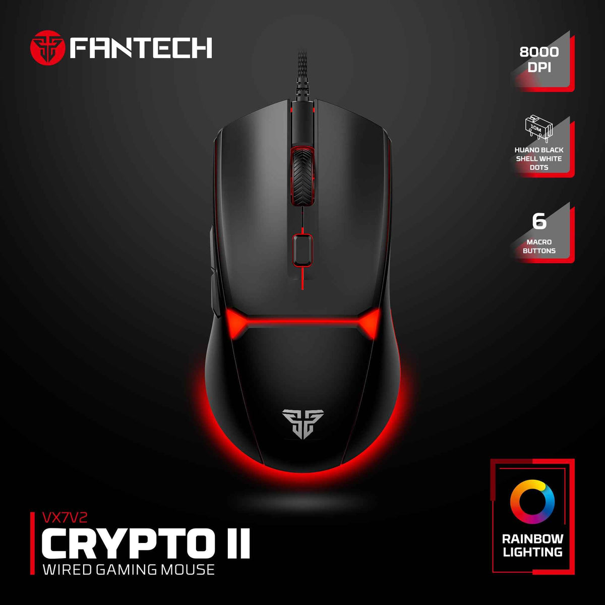Fantech CRYPTO Gen II VX7V2 - Fantech Indonesia