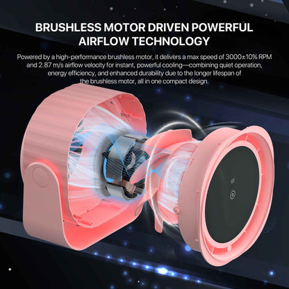 Fantech Kipas Portable Cooler PAC4 Multi Function with Touch Button LCD Display Brushless Motor 120 speed