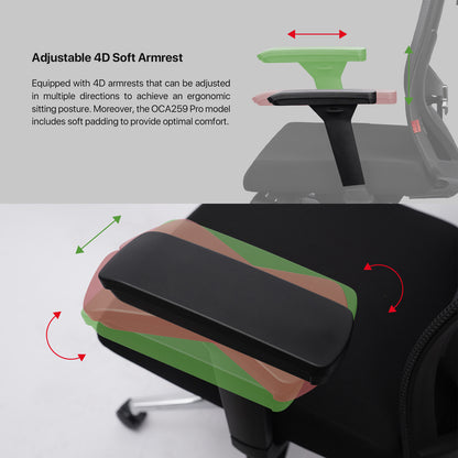 Fantech Kursi Kantor Kerja Jaring Premium Office Chair OCA259 PRO
