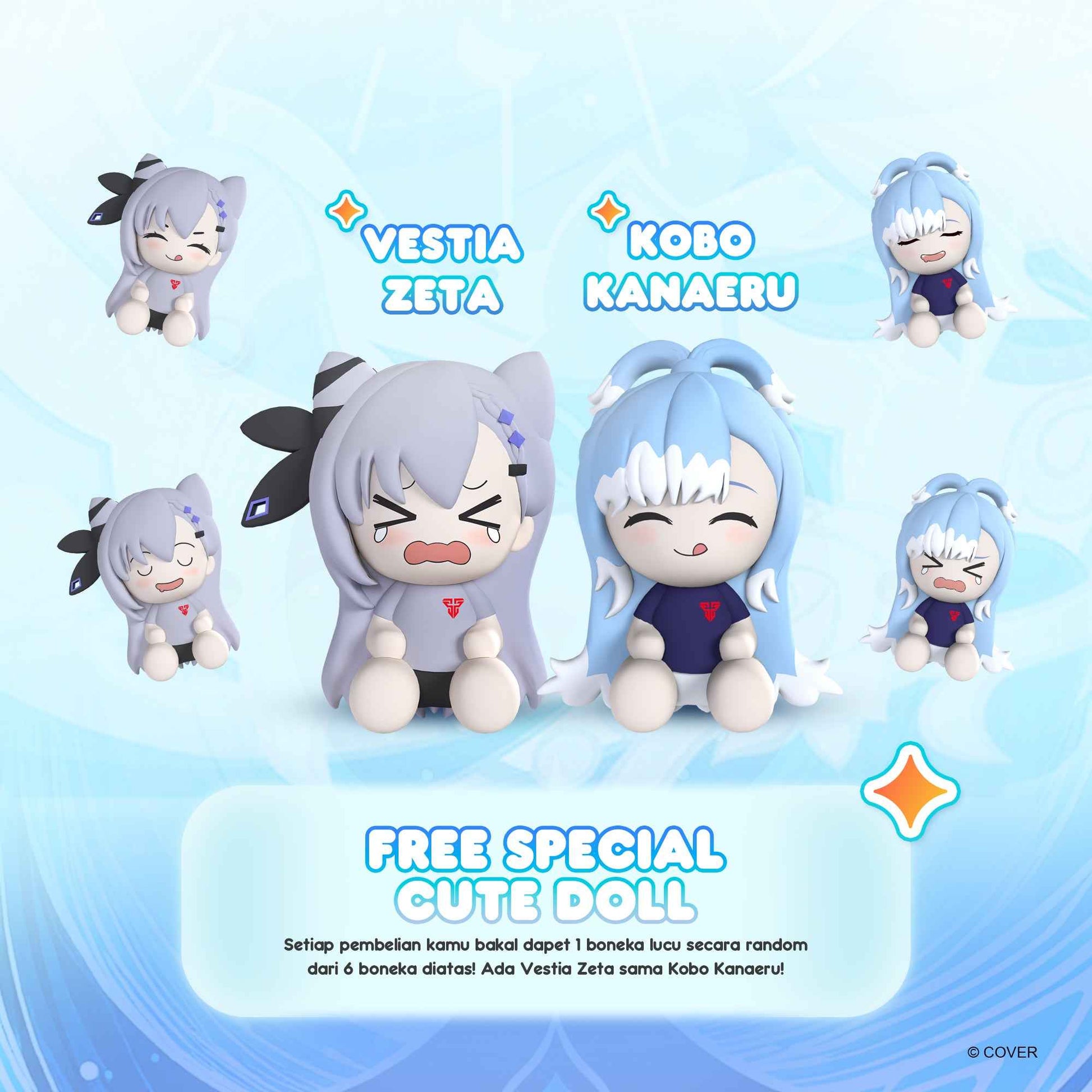 FANTECH x HOLOLIVE EXCLUSIVE COLLABORATION TWS GROOVE ANC FT20 Kobo Kanaeru & Vestia Zeta Limited Edition (BONUS PLUSHIE)