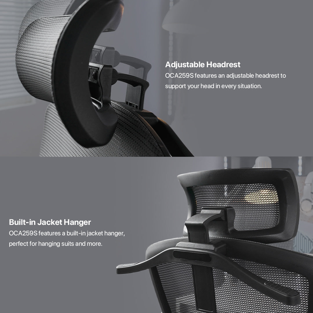 Fantech Kursi Kantor Kerja Jaring Premium Office Chair OCA259S