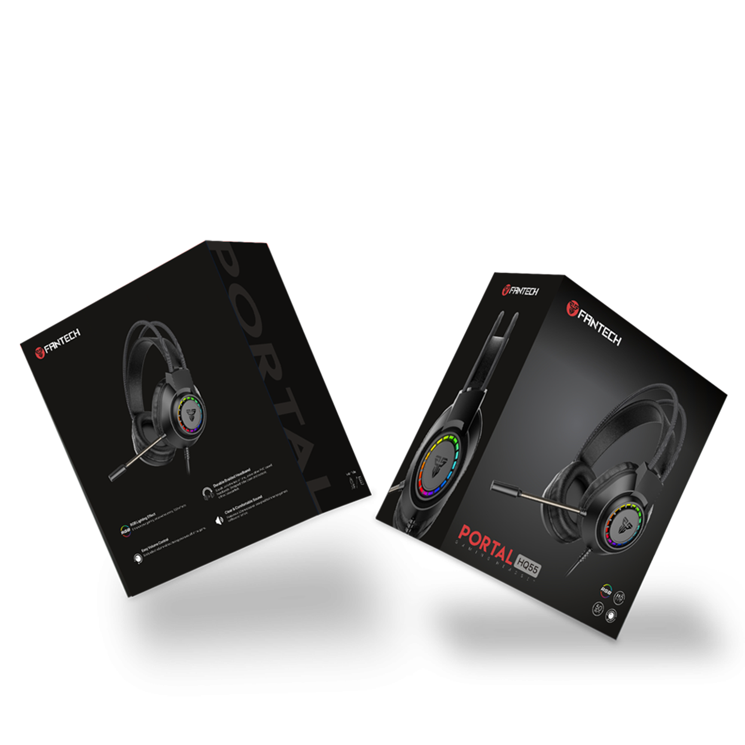 Fantech PORTAL HQ55 3.5mm Jack Headset Gaming RGB
