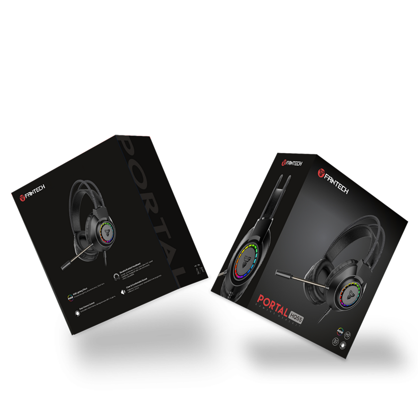 Fantech PORTAL HQ55 3.5mm Jack Headset Gaming RGB