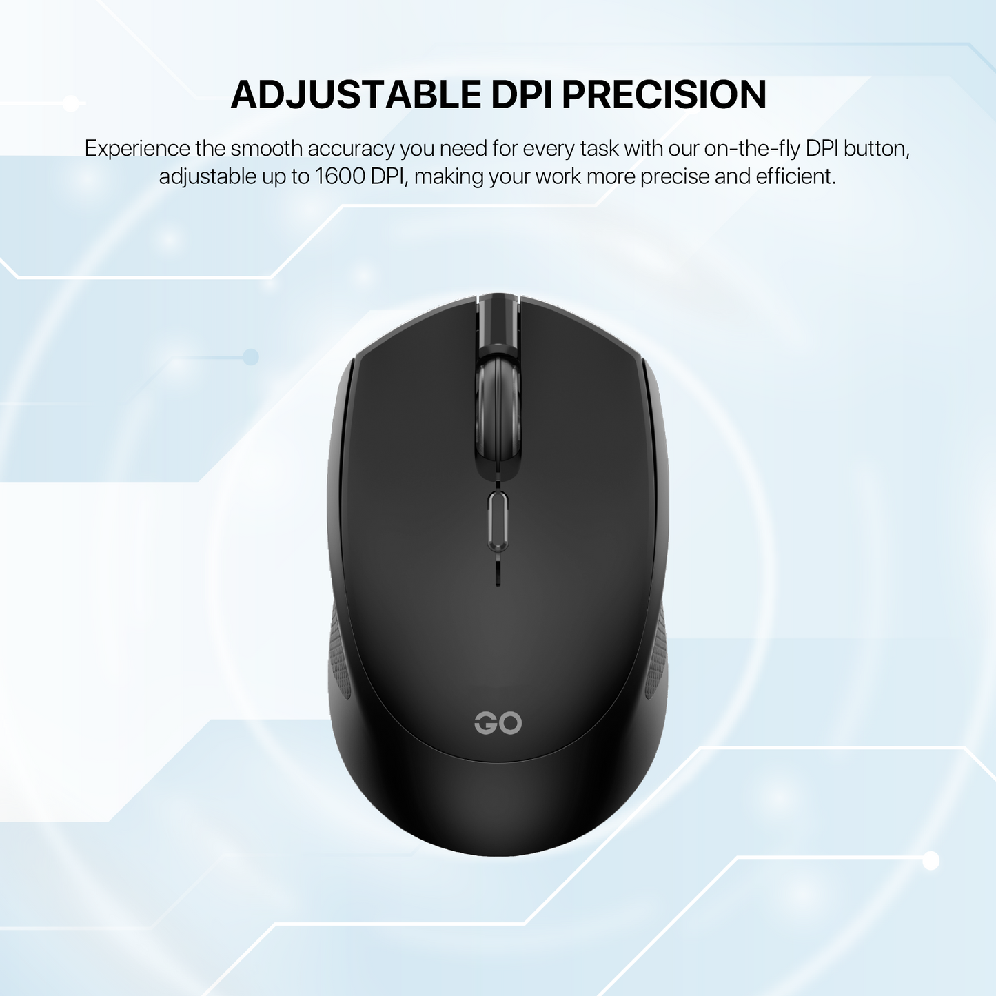 Fantech Wireless 2.4ghz + Bluetooth 5 Mouse Office Silent Click Kantor W190D Dual Mode free baterai