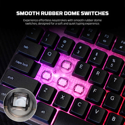 Fantech SHIKARI S K515S Keyboard Gaming Membrane RGB Transparent Cover Full Size