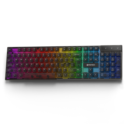 Fantech SHIKARI K515 Keycaps Transparan Keyboard Gaming RGB Membrane - Fantech Indonesia