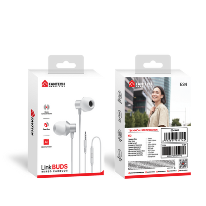 Fantech Headset Earphone Go Wired LinkBuds – Handsfree ES4 - Fantech Indonesia