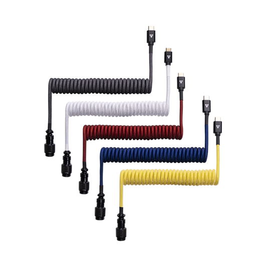 Fantech Coiled Cable Type C Aviator AC701 Kabel Keyboard Mechanical