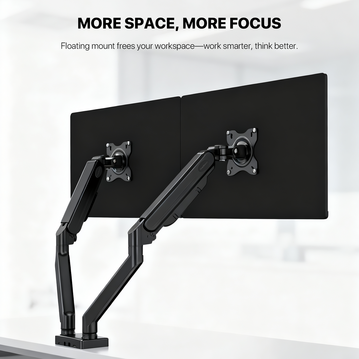 WORK STATION PRO MOUNT DUAL ARM MBD1 MONITOR BRACKET BLACK