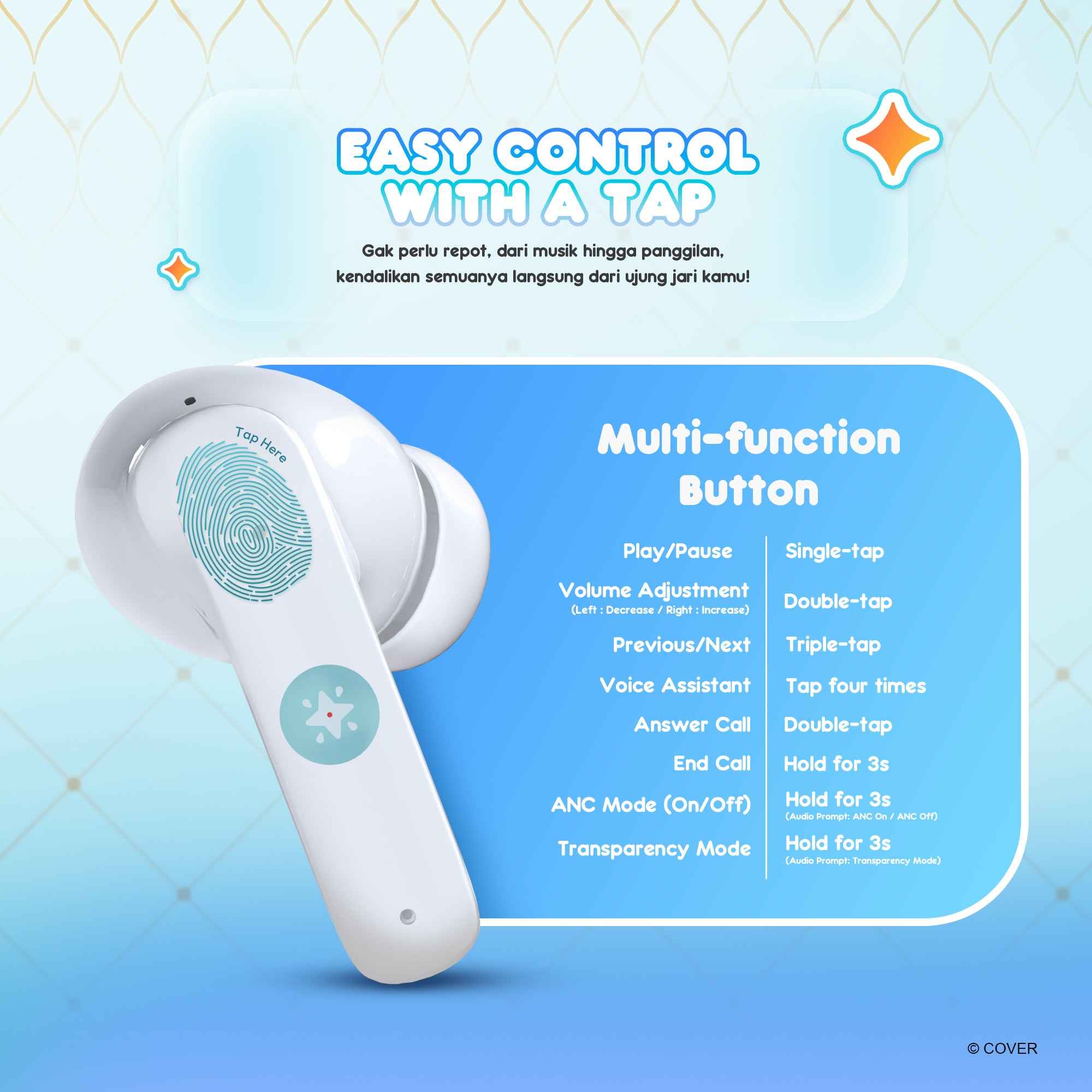 FANTECH x HOLOLIVE EXCLUSIVE COLLABORATION TWS GROOVE ANC FT20 Kobo Kanaeru & Vestia Zeta Limited Edition (BONUS PLUSHIE)