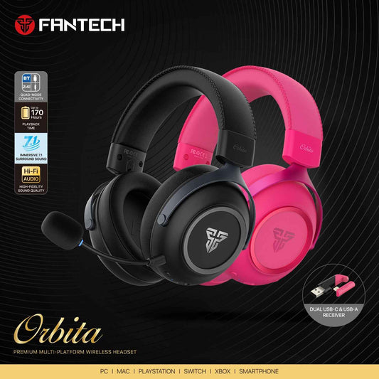 Fantech Orbita WHG07 Wireless Gaming Headset Quad Mode 7.1 Surround