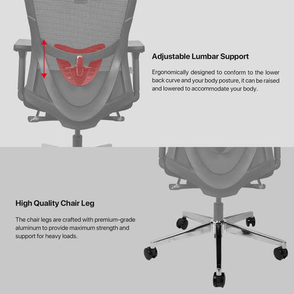 Fantech Kursi Kantor Kerja Jaring Premium Office Chair OCA259 PRO