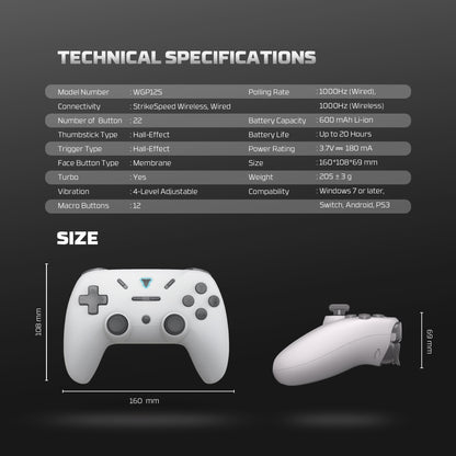 REVOLVER III WGP12S Gamepad HALL EFFECT