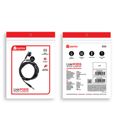Fantech Headset Earphone Go Wired LinkPods – Handsfree ES3 - Fantech Indonesia