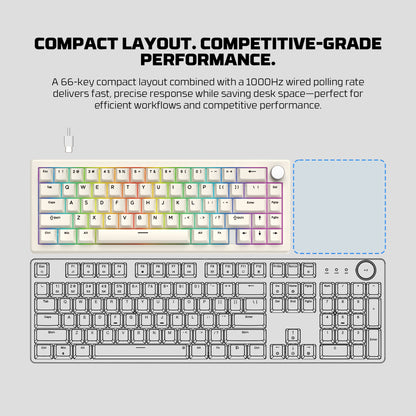 FANTECH ATOM X 66 MK614 MECHANICAL KEYBOARD