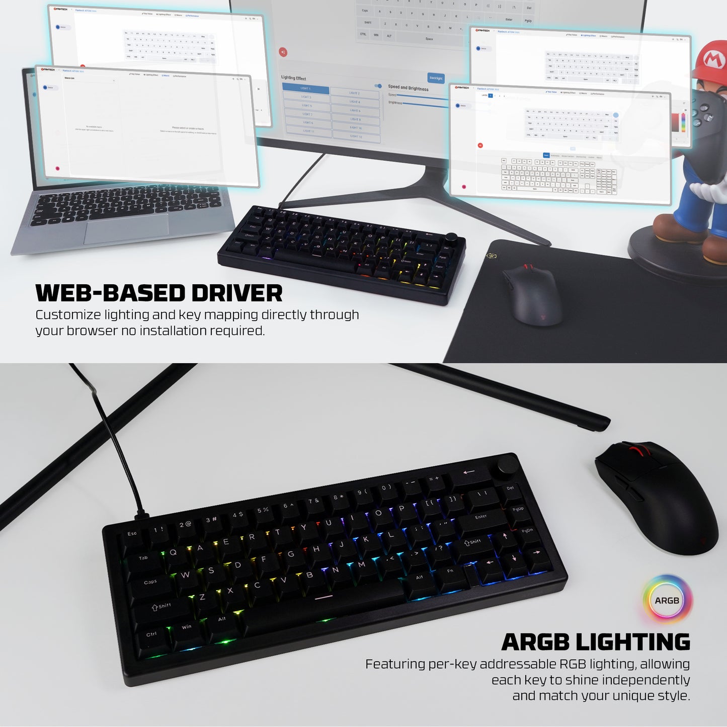 FANTECH ATOM X 66 MK614 MECHANICAL KEYBOARD