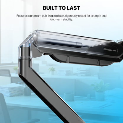 WORK STATION PRO MOUNT SINGLE ARM MBS1 MONITOR BRACKET BLACK