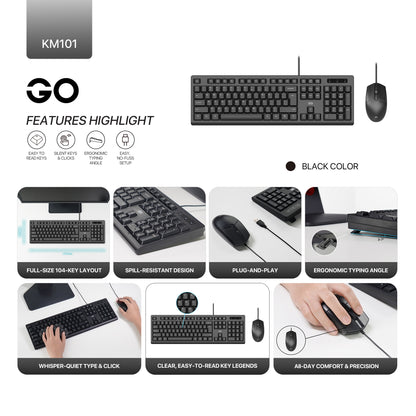 FANTECH GO KM101 OFFICE COMBO