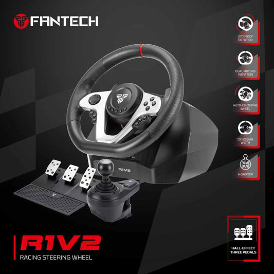 FANTECH R1V2 STEERING WHEEL BLACK