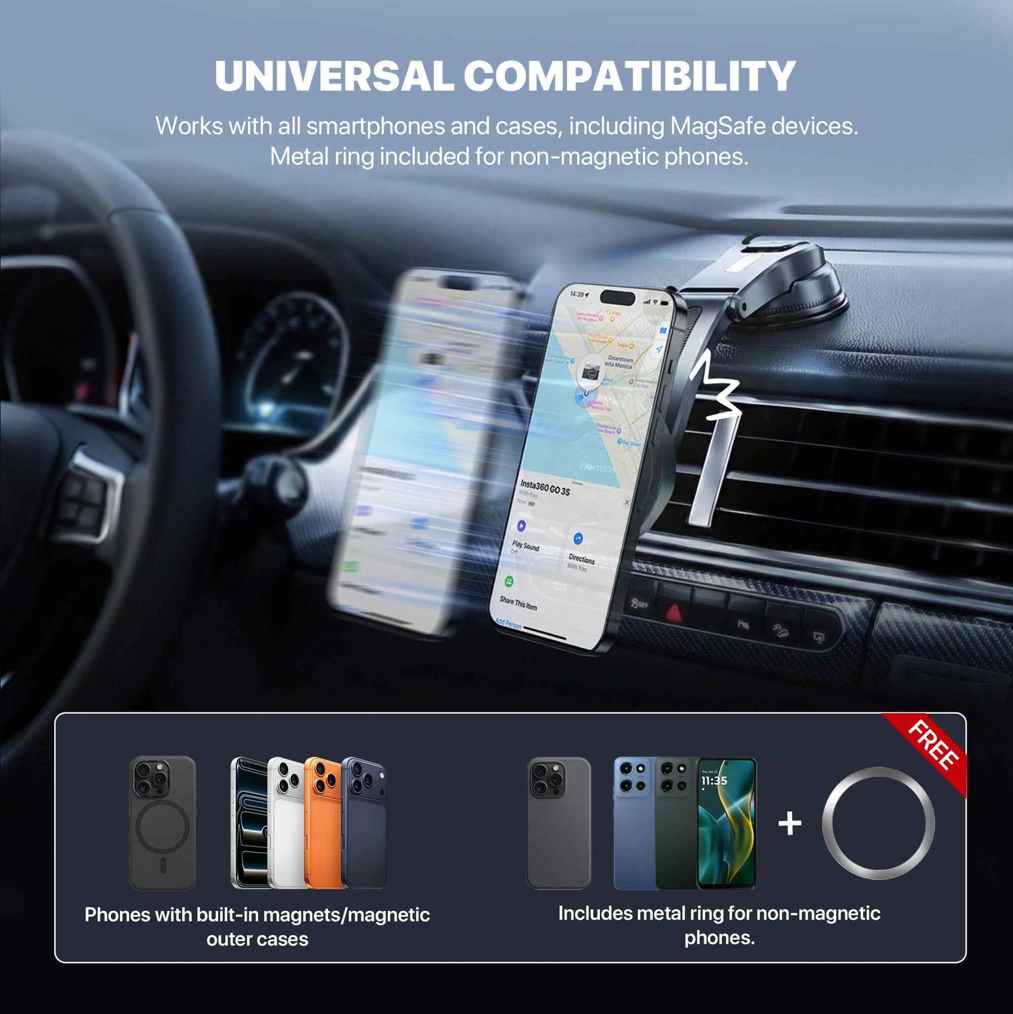 Fantech Magnetic Car Phone Holder FCH02