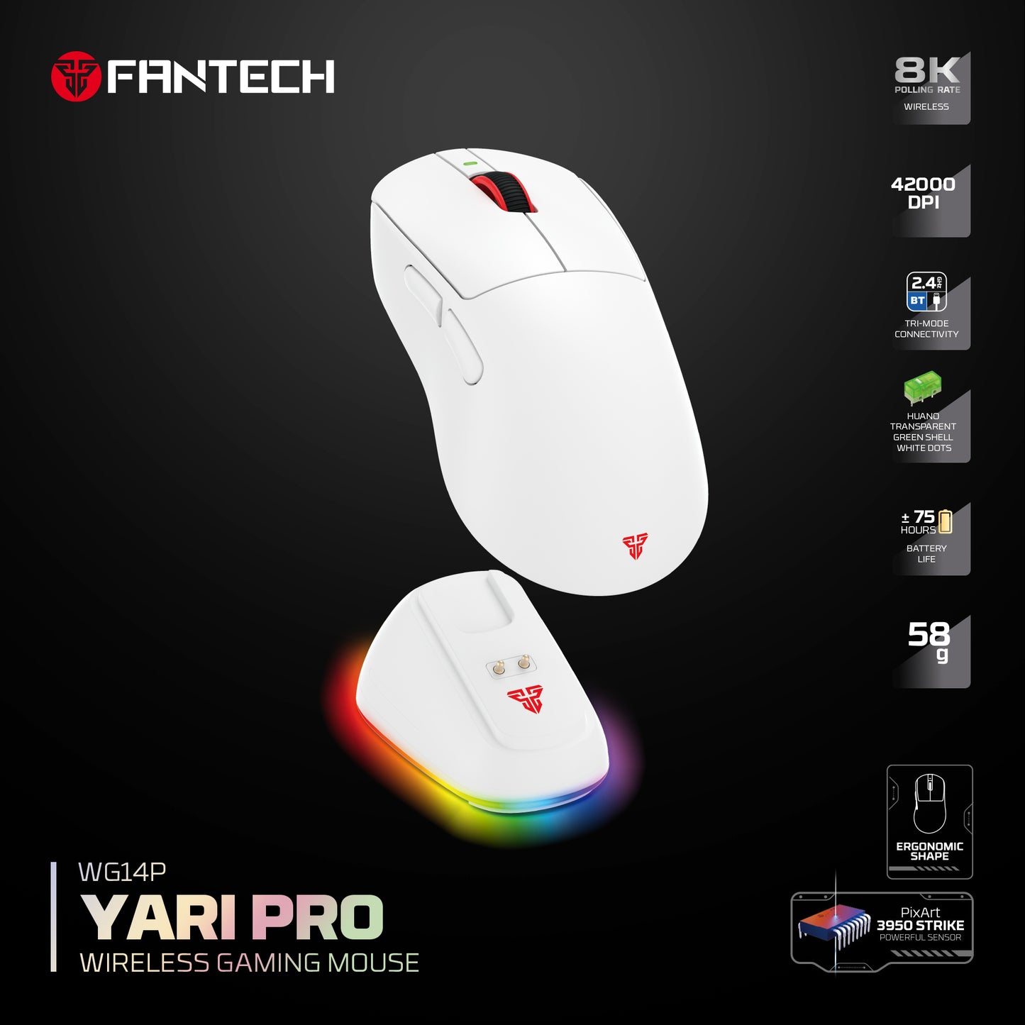 Fantech YARI PRO WG14P Mouse Gaming Fantech