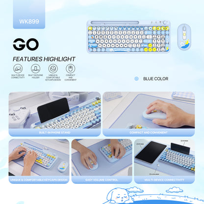 GO MOCHI101 WK899 Keyboard Mouse Kantor