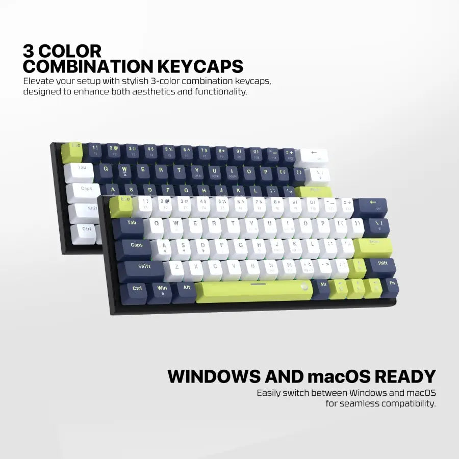 ATOM MORI SERIES Keyboard Mechanical Gaming ATOM 63 Layout 60% Hotswappable 3 Pin-Technical Spesification