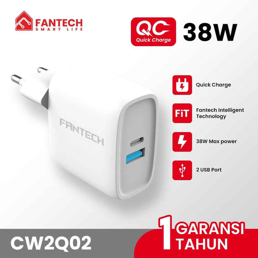 FANTECH Smart Life Charger 38W USB Type C QC 3.0 Iphone 12 - CW2-Q02