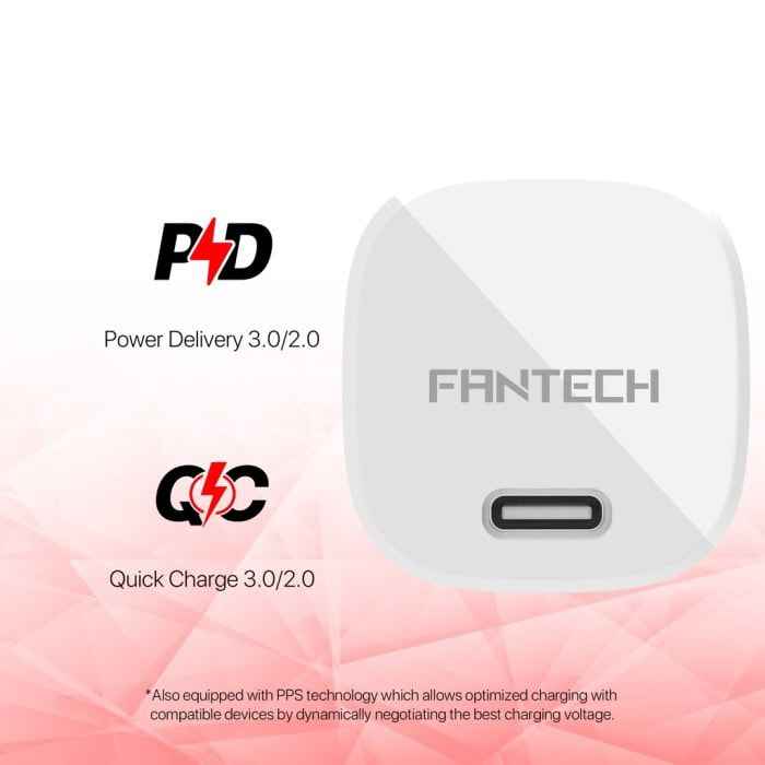 FANTECH Smart Life Charger 25W Kepala Charger Fast Charging 3.0 - CWD102