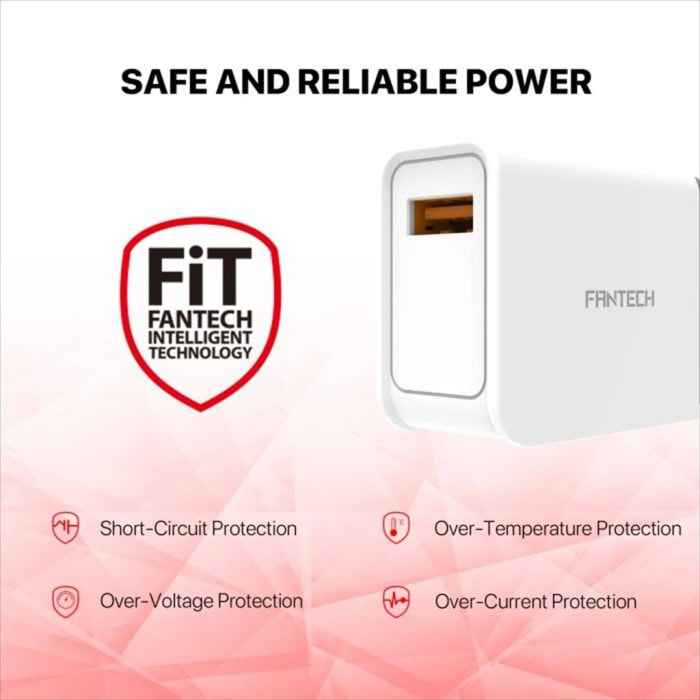 FANTECH Smart Life Charger Kepala Charger 18W Fast Charging 3.0 - CWQ103