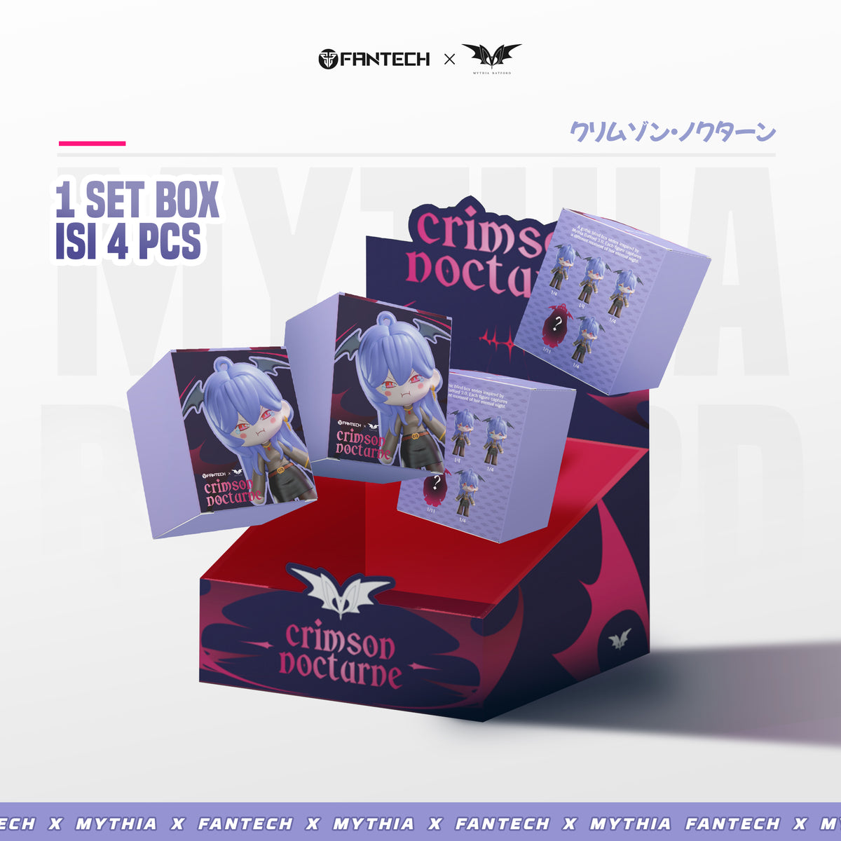 4 Set Blindbox Special Collaboration Fantech x Mythia