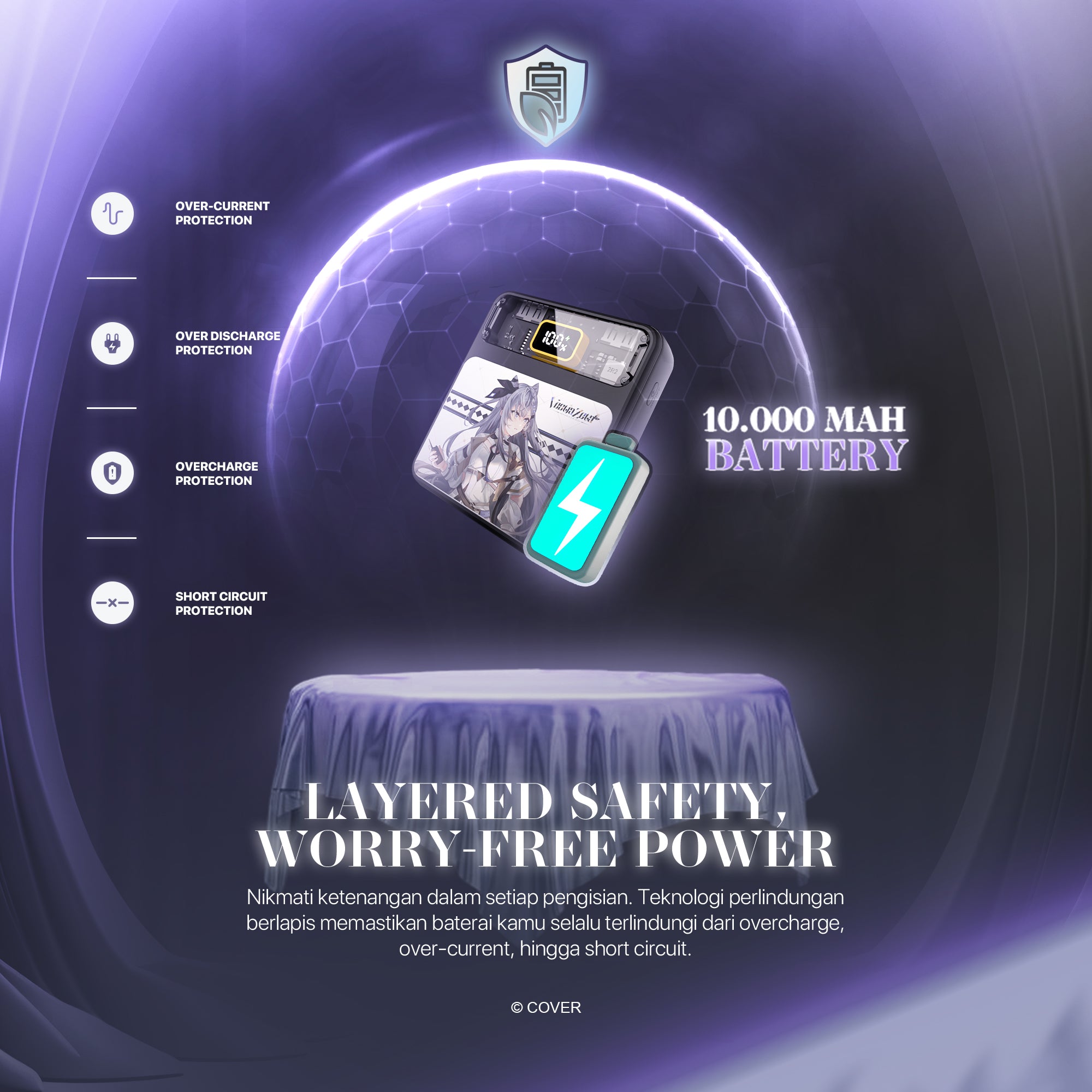 Fantech x Vestia Zeta Hololive Exclusive Limited Edition PowerBank