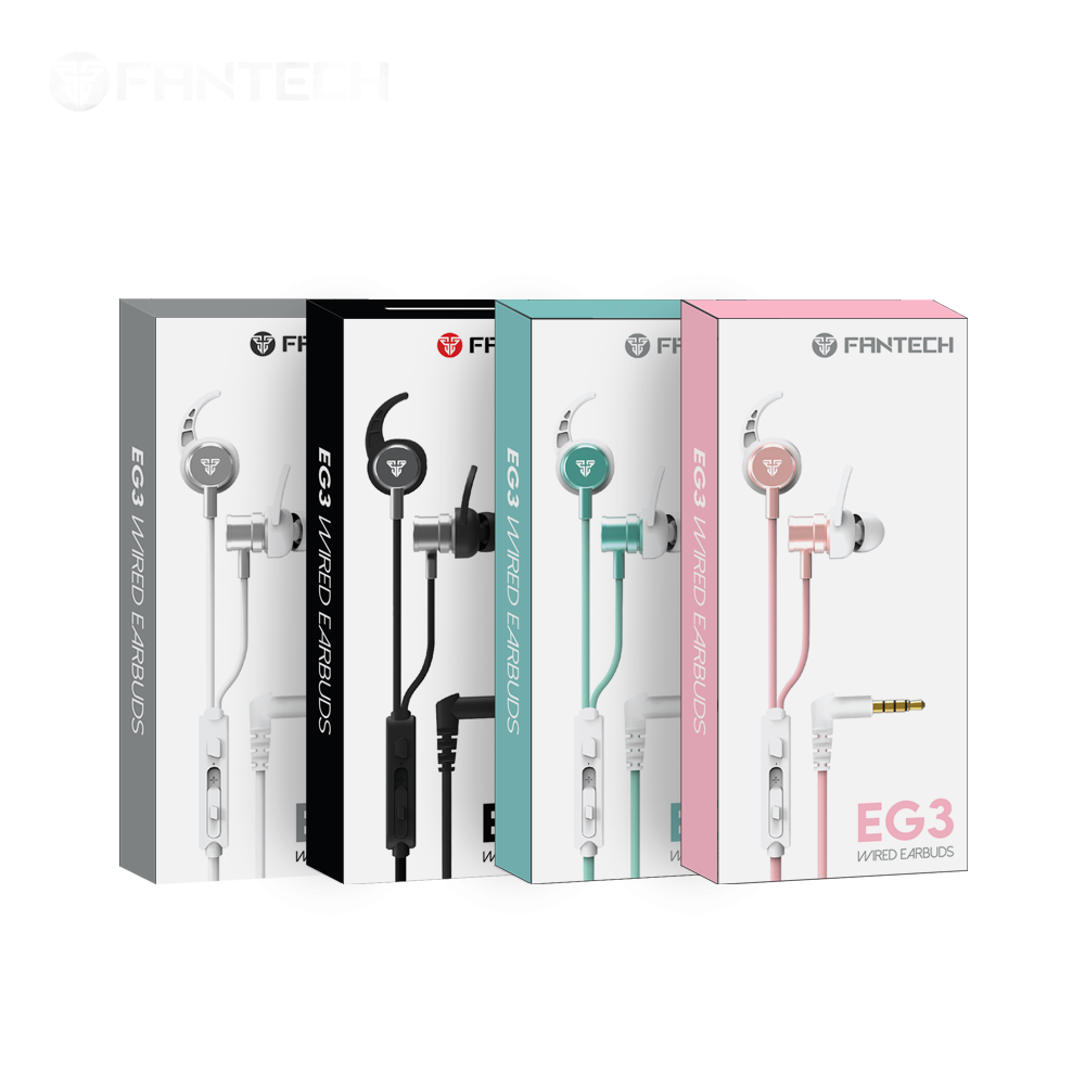 Fantech Earphone Gaming EG3 Earbuds Premium Alluminium Alloy Magnetic