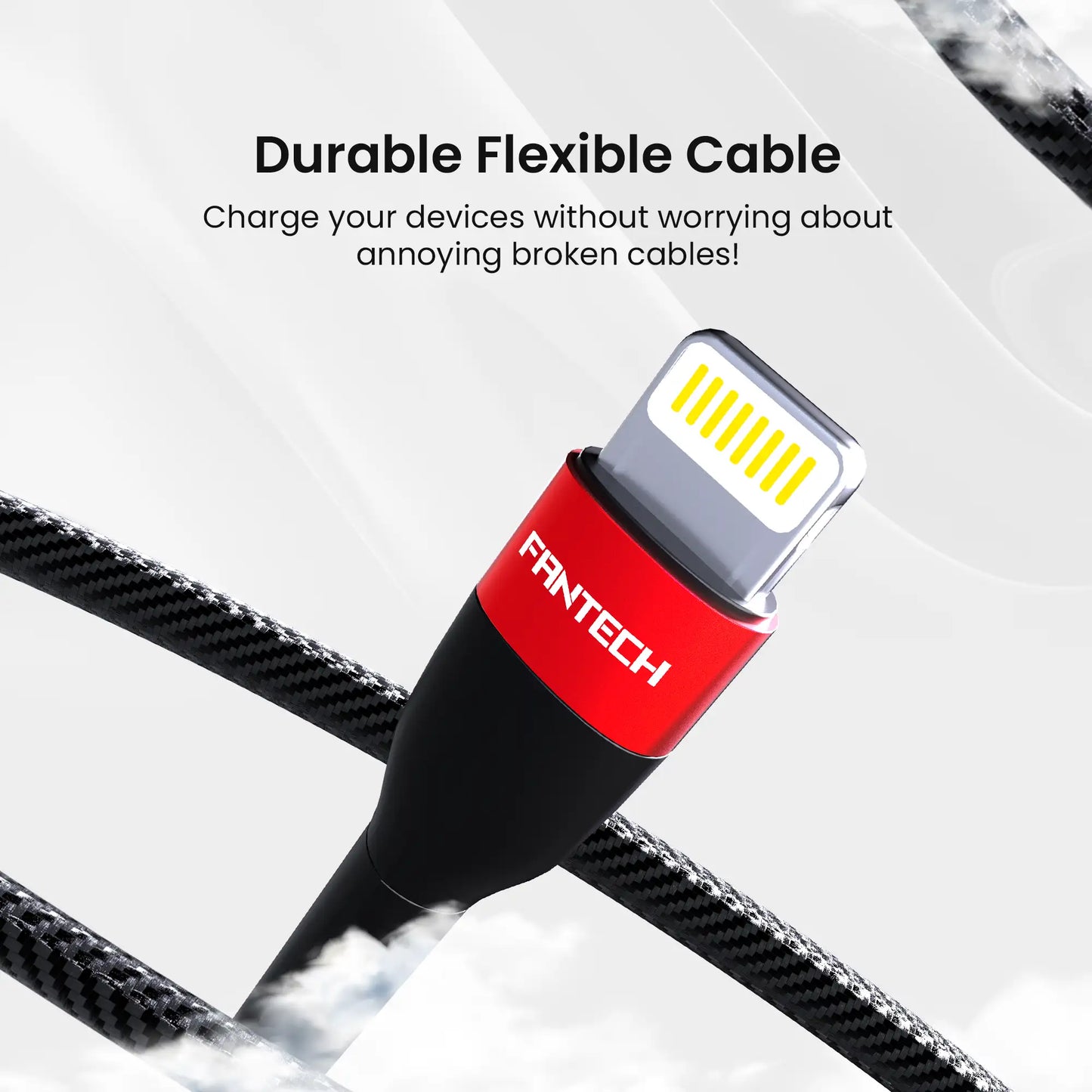 FANTECH Kabel Charger Iphone USB to Lighting Fast Charging 2.4A-KLB1201 - Fantech Indonesia