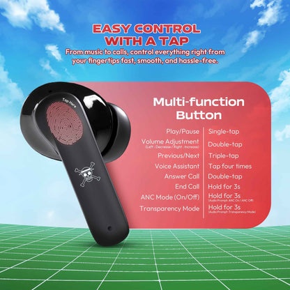 FANTECH x ONEPIECE EXCLUSIVE COLLABORATION TWS GROOVE ANC FT20 Limited Edition Luffy