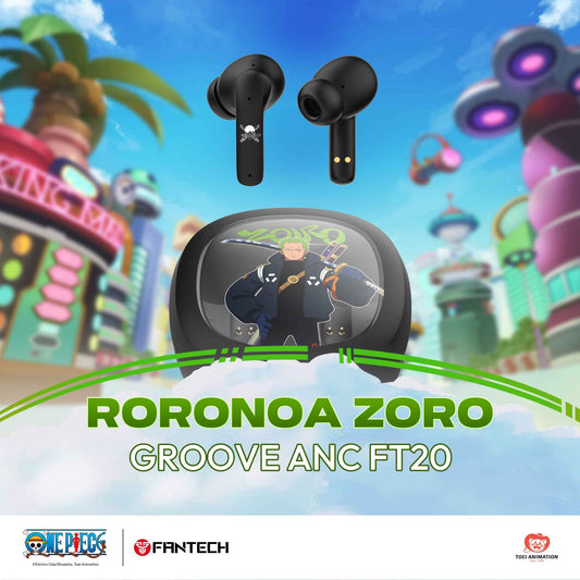 FANTECH x ONEPIECE EXCLUSIVE COLLABORATION TWS GROOVE ANC FT20 Limited Edition Zoro