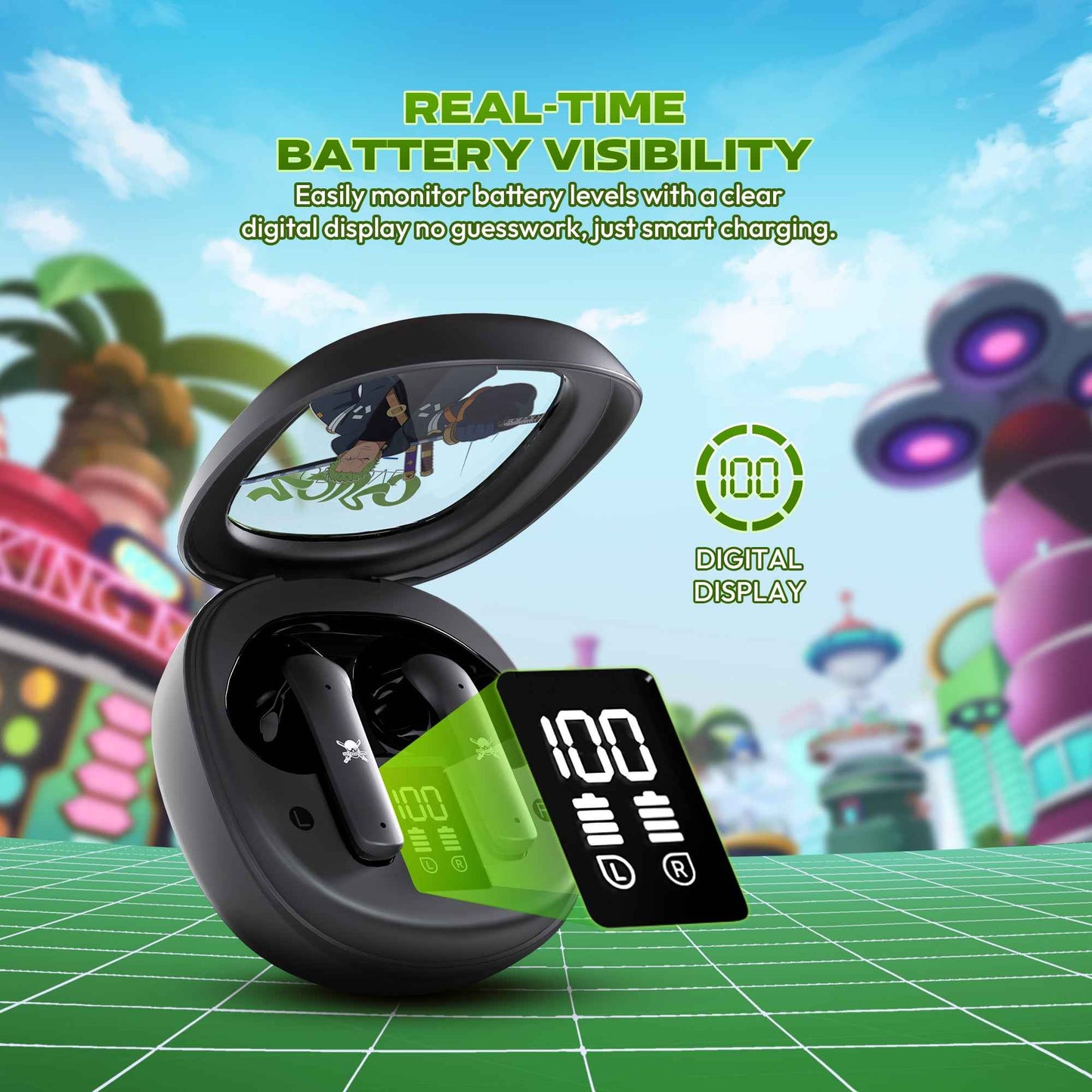 FANTECH x ONEPIECE EXCLUSIVE COLLABORATION TWS GROOVE ANC FT20 Limited Edition Zoro