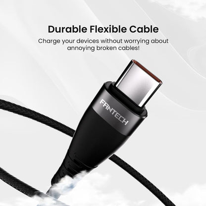 Fantech Kabel Data 60W Type C to C Kabel Fast Charging 1.5M KD60C1501  Support for Iphone Samsung Oppo Vivo Xiaomi Huawei Infinix Tecno Poco - Fantech Indonesia