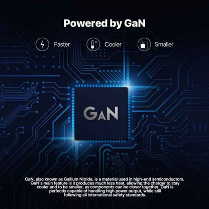 Fantech GAN Charger 65Watt Fast Charging Power Plus 3-Ports - CWG301