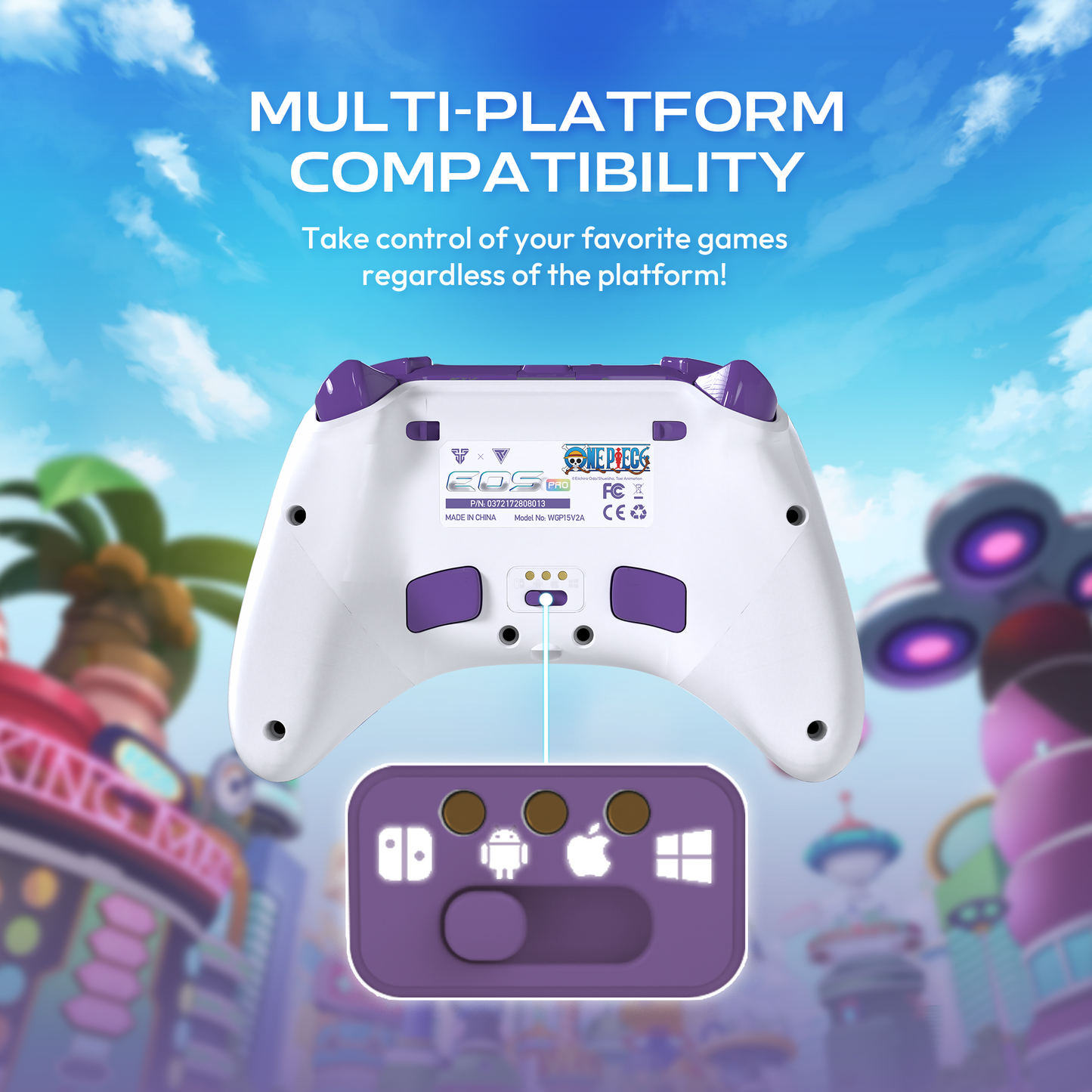 FANTECH x ONEPIECE EXCLUSIVE COLLABORATION GAMEPAD EGGHEAD EOS PRO WGP15V2A Limited Edition Gear5