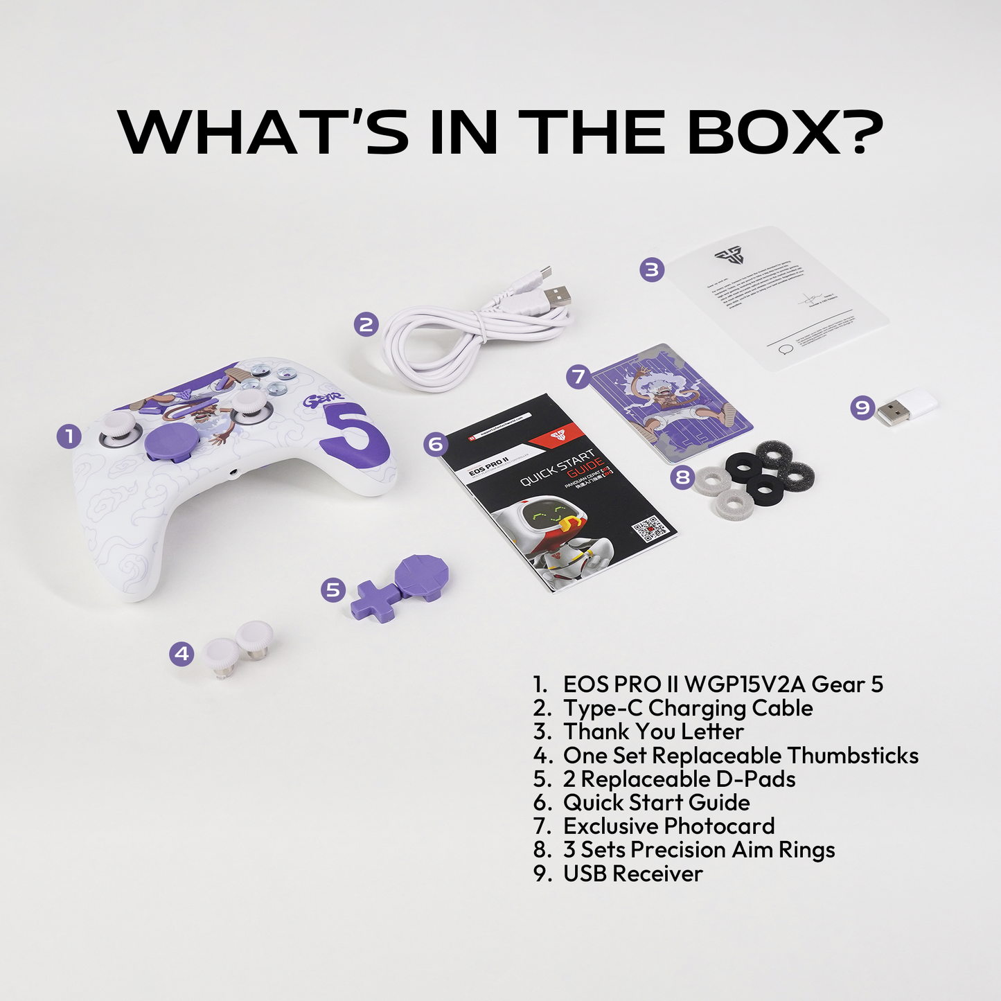FANTECH x ONEPIECE EXCLUSIVE COLLABORATION GAMEPAD EGGHEAD EOS PRO WGP15V2A Limited Edition Gear5