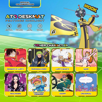 FANTECH x ONEPIECE EXCLUSIVE COLLABORATION EGGHEAD ATO MP905 DESKMAT Limited Edition Brook View