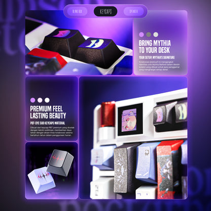 Bundling Keycaps Set & Snap Special Collaboration Fantech x Mythia